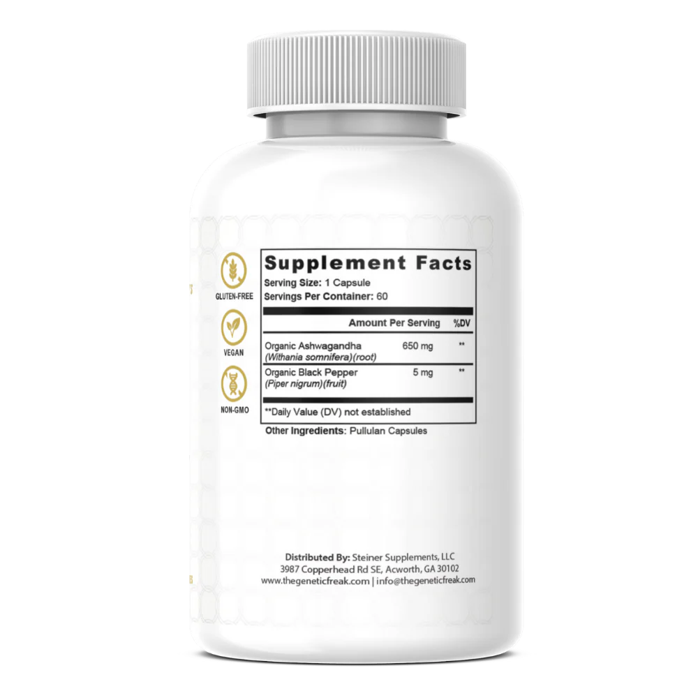 Ashwagandha | Stress & Mood Support with Black Pepper