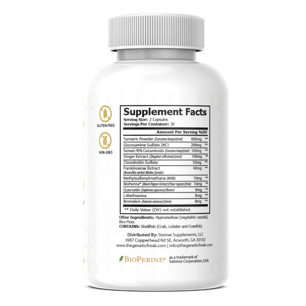 Joint Guard | Turmeric & Glucosamine Joint Support Capsules