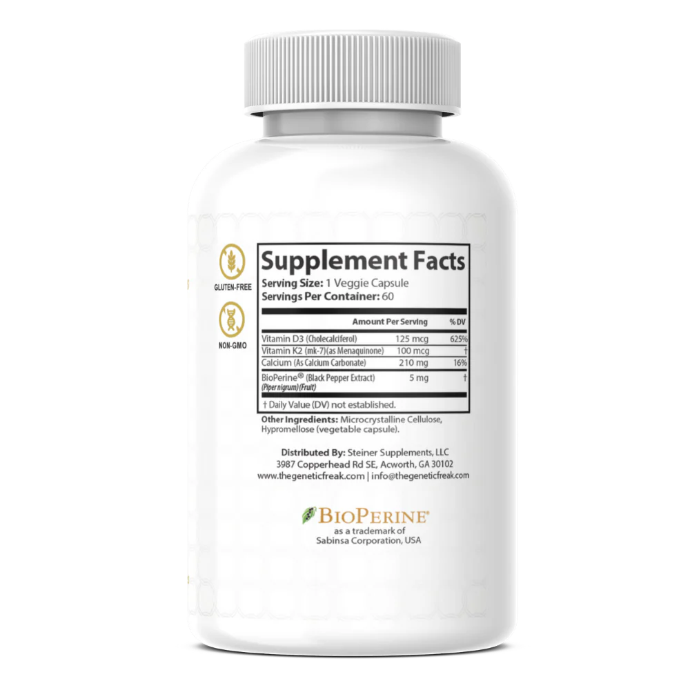 Vitamin K2 + D3 | Bone & Heart Support Capsules