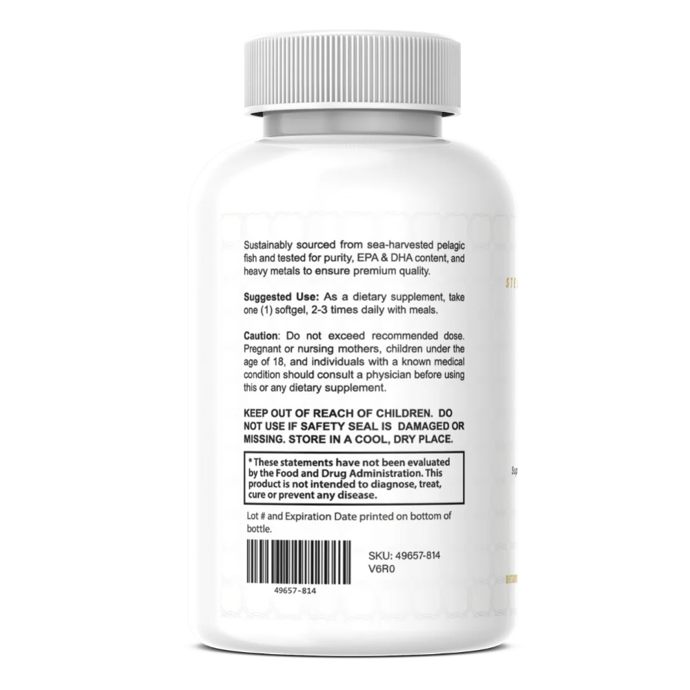 Omega+ | Lemon Omega-3 Fish Oil Softgels